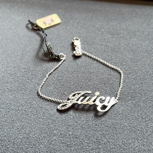 NWT Juicy Couture chain and rhinestone bracelet